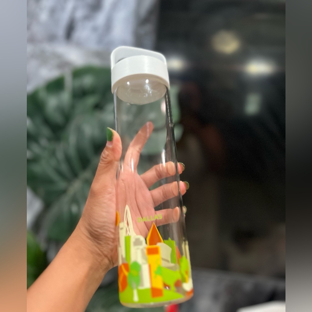 Starbucks "You Are Here" Collection glass water bottle